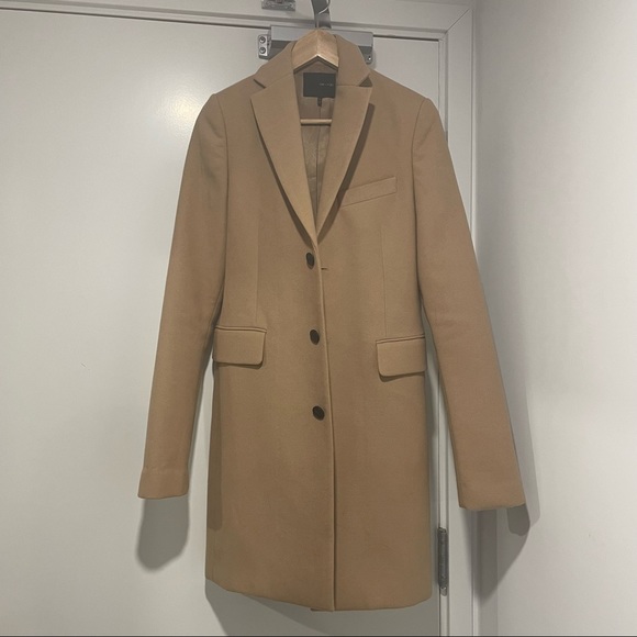 Oak + Fort camel trench coat LIKE NEW - Picture 2 of 6